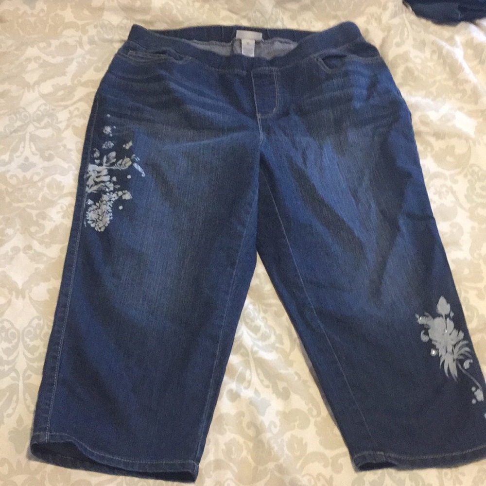 OX Catherine’s Jean capris elastic waist